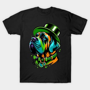 Spanish Mastiff Celebrates St Patrick's Day in Style T-Shirt